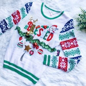 No Boundaries | NWT Size Small Blessed Ugly Christmas Sweater